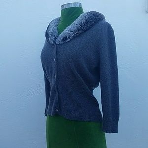 Vintage TSE Rabbit and Cashmere Cardigan
